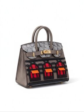 Bag Charm AirPods Case - Gray